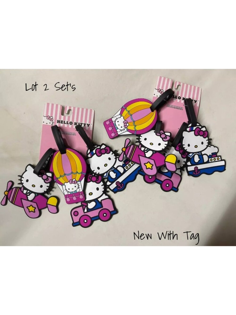 Hello Kitty Sanrio Travel & Luggage Tags Set of 8 New With Tag